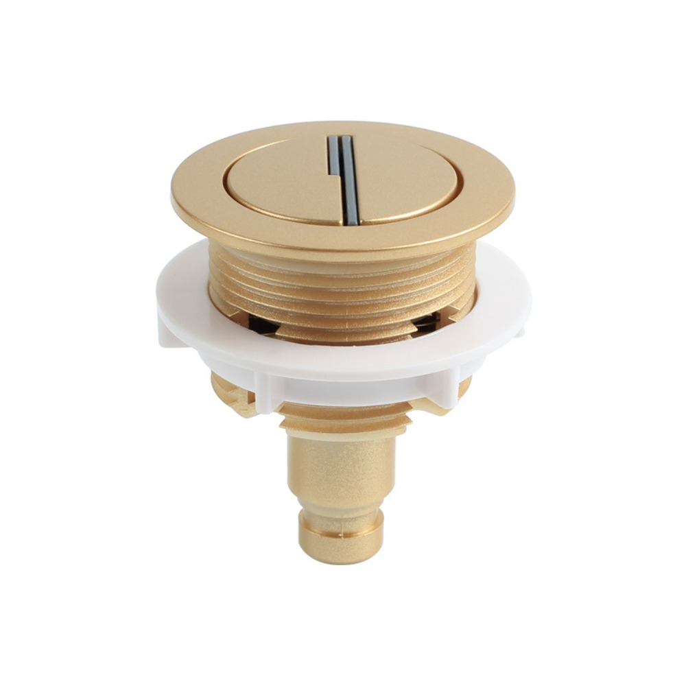 Toilet Fill Valve - Botón de descarga de inodoro cromado,
