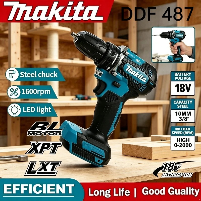 Makita DDF487 Taladro Atornill - Makita Drill Ddf484 reseña y precio