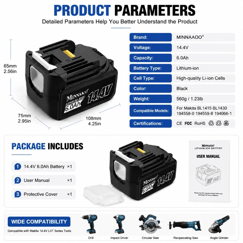 Batería de Repuesto Recargable - Makita Drill Hp1640 reseña y precio